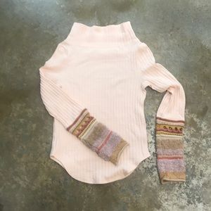 Free People Mock Neck Top